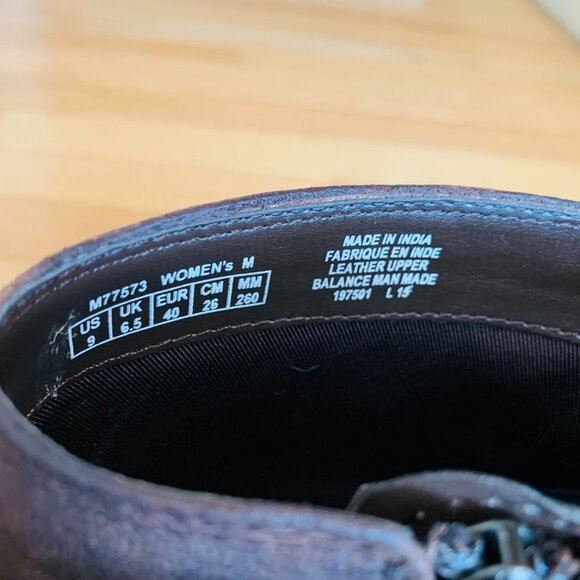 Women's ROCKPORT Brown Leather Zip Up Ankle Boots Booties Size 9 M - Picture 16 of 16